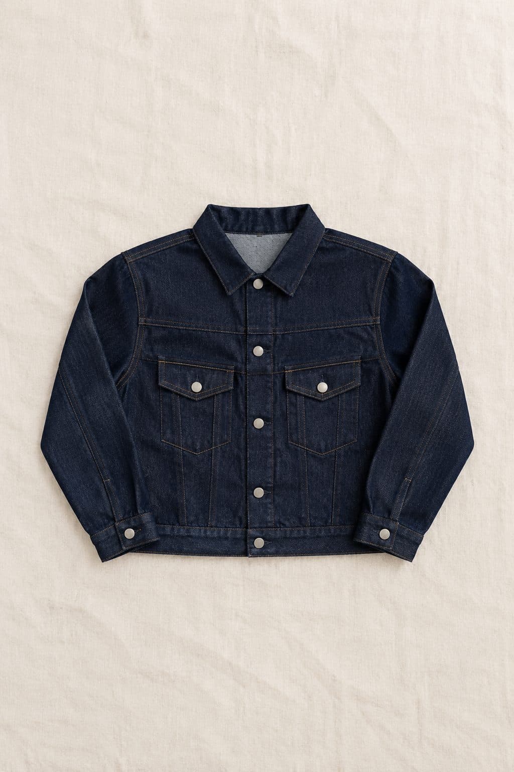 Type III Jacket 14oz, laid flat on linen