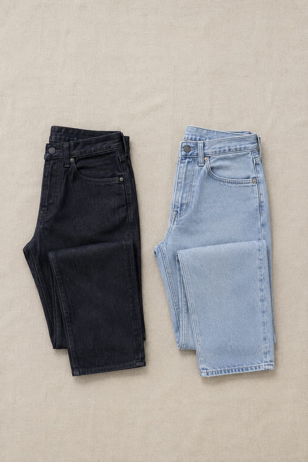 Two-Wash Set, laid flat on linen