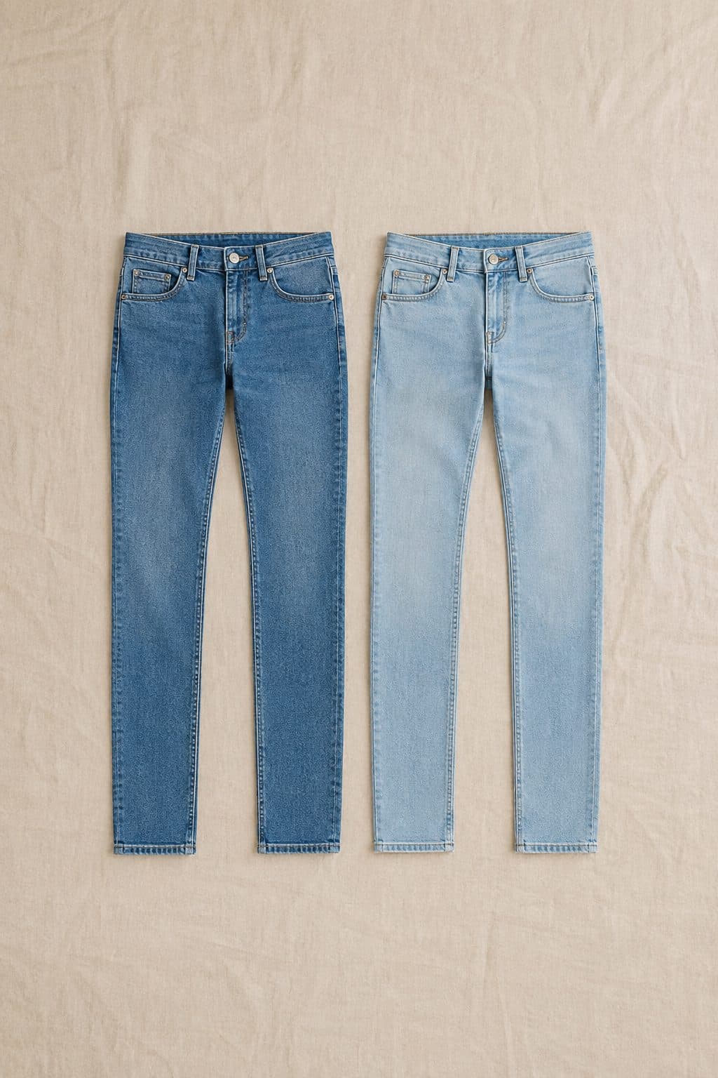 Stretch Set, laid flat on linen